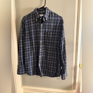 Peter Millar Blue and White Casual Button Down Shirt